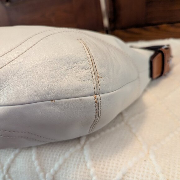 Coach SoHo Hobo Medium Bag Legacy Y2K white Leather 3651 - excellent condition - Picture 7 of 12